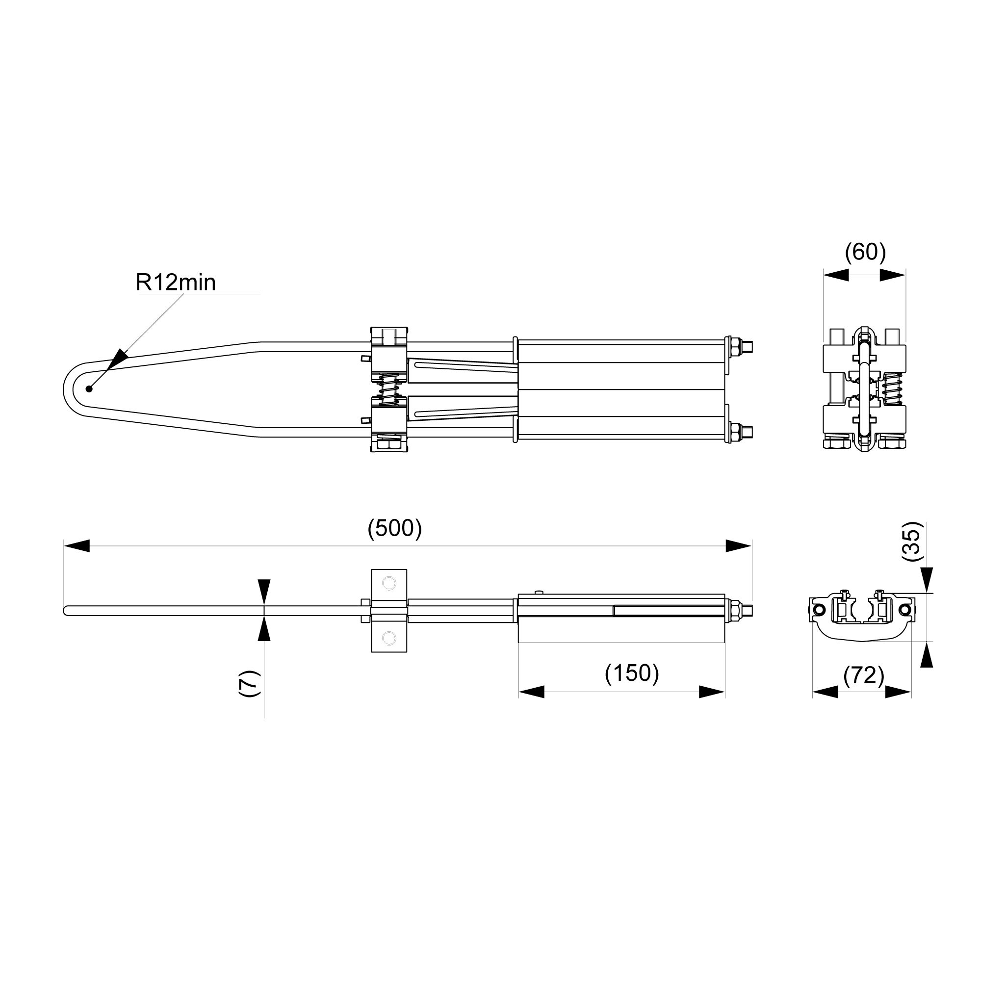 оборудование SO255.3R Зажим анкерный клинового типа для СИП-3 35-70 мм² ЭНЕРВИК электротехника