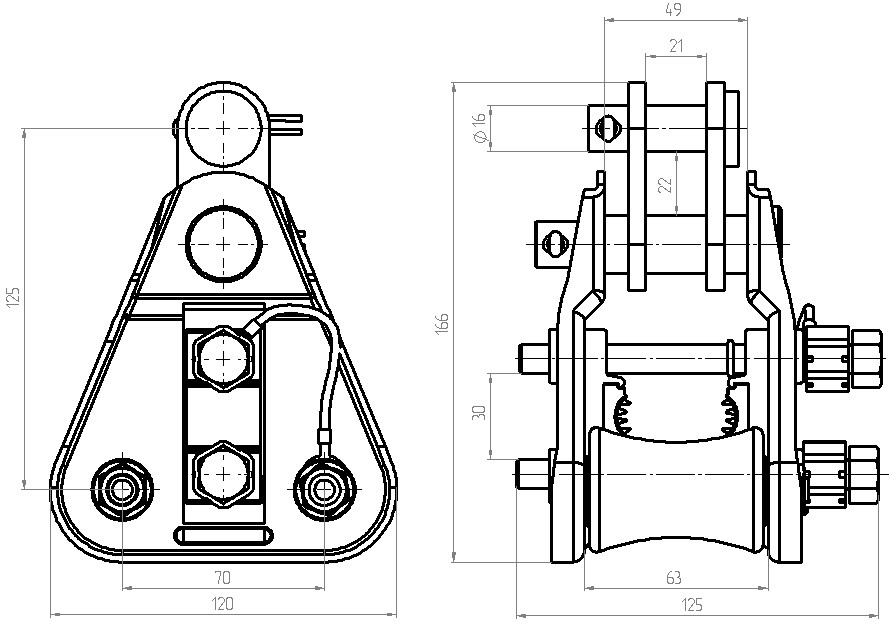 оборудование SO183SR Зажим поддерживающий 120-241 мм², срывные головки ЭНЕРВИК электротехника