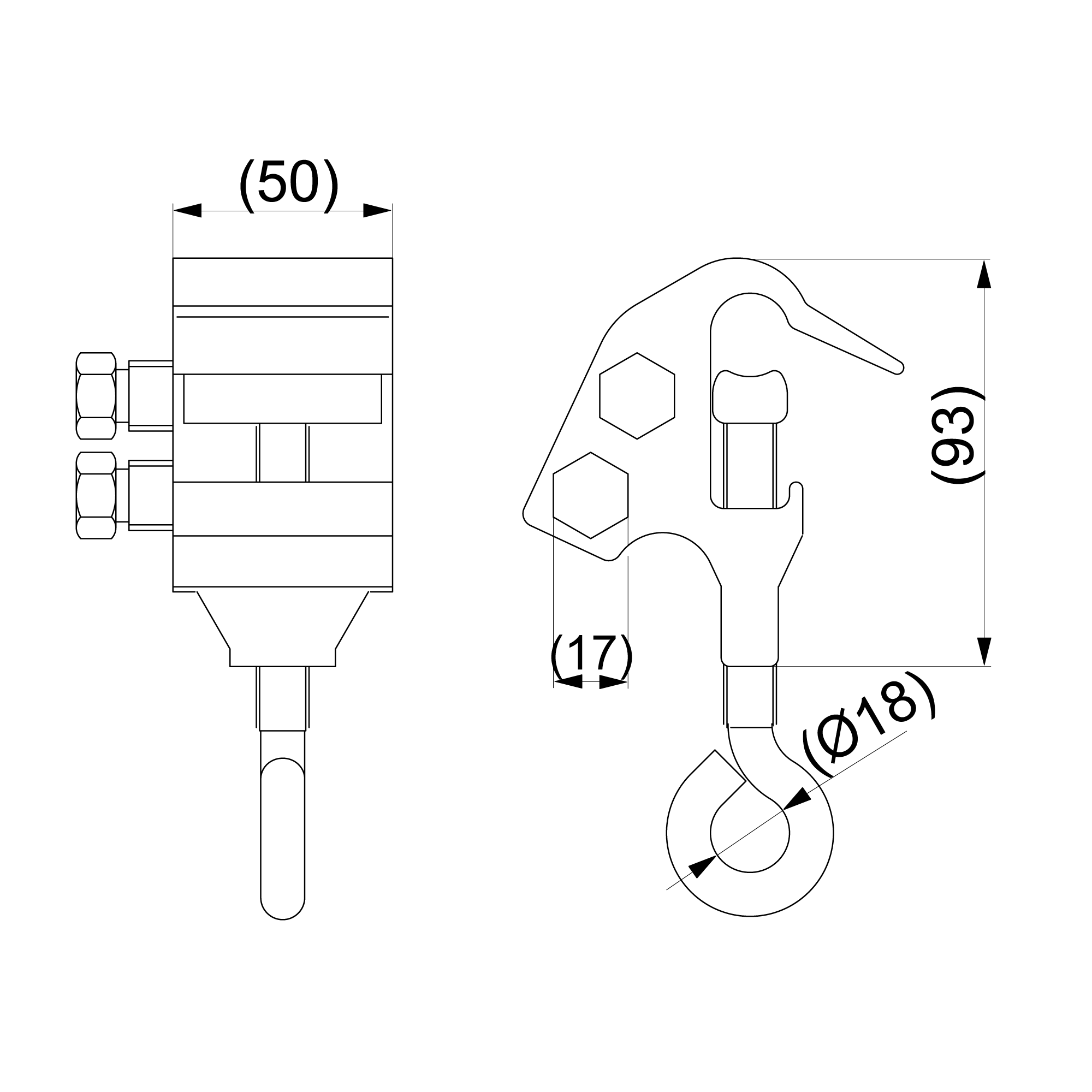 оборудование SL30R Зажим оперативный ответвит. Al 25-150 мм² ЭНЕРВИК электротехника