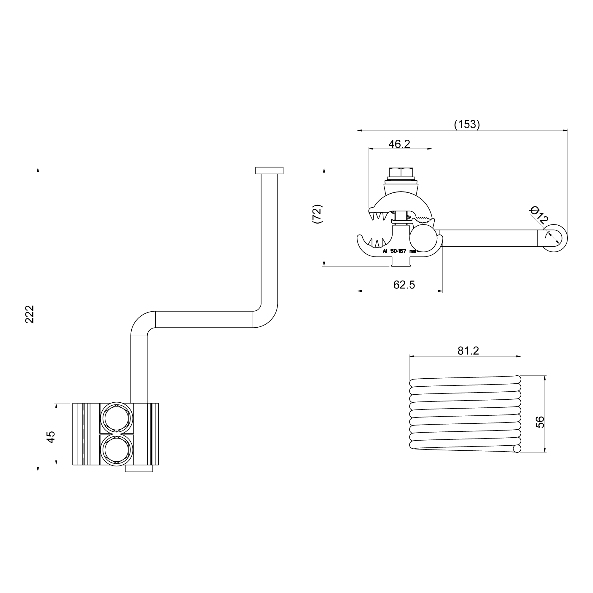 оборудование SEW20.4R Разъем для заземл. и закоротки Г-образный рог и шунт, Al 35-150 мм² ЭНЕРВИК электротехника